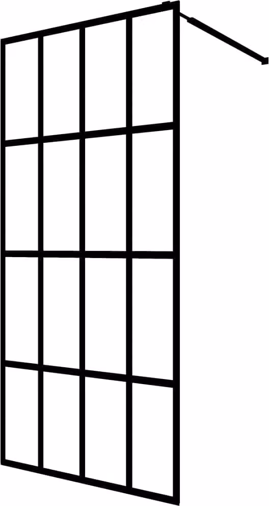 Cabina Doccia con Vetro Temperato Trasparente 80x195 cm
