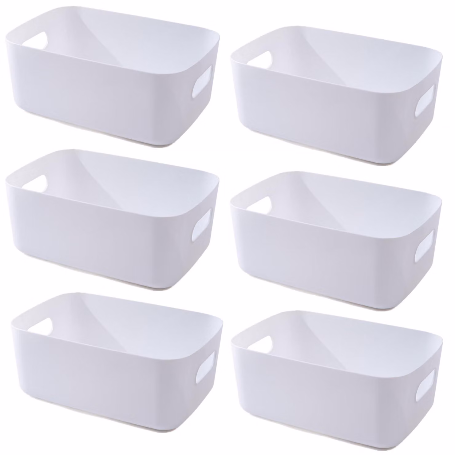 Armadio organizzativo - Contenitore a cassetti impilabile - 4 pezzi, 40x30x17 cm, bianco, legno