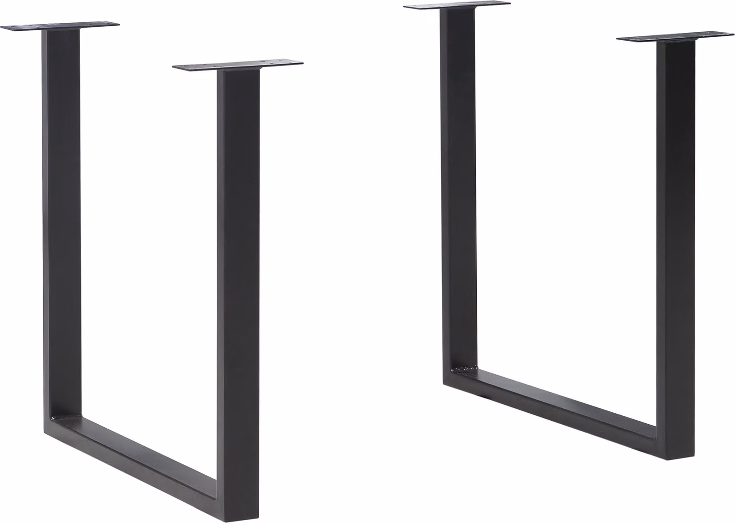 Gamba per tavolo >Tables< in nero, metallo - 71x70,3x19,2 cm (LxAxP)