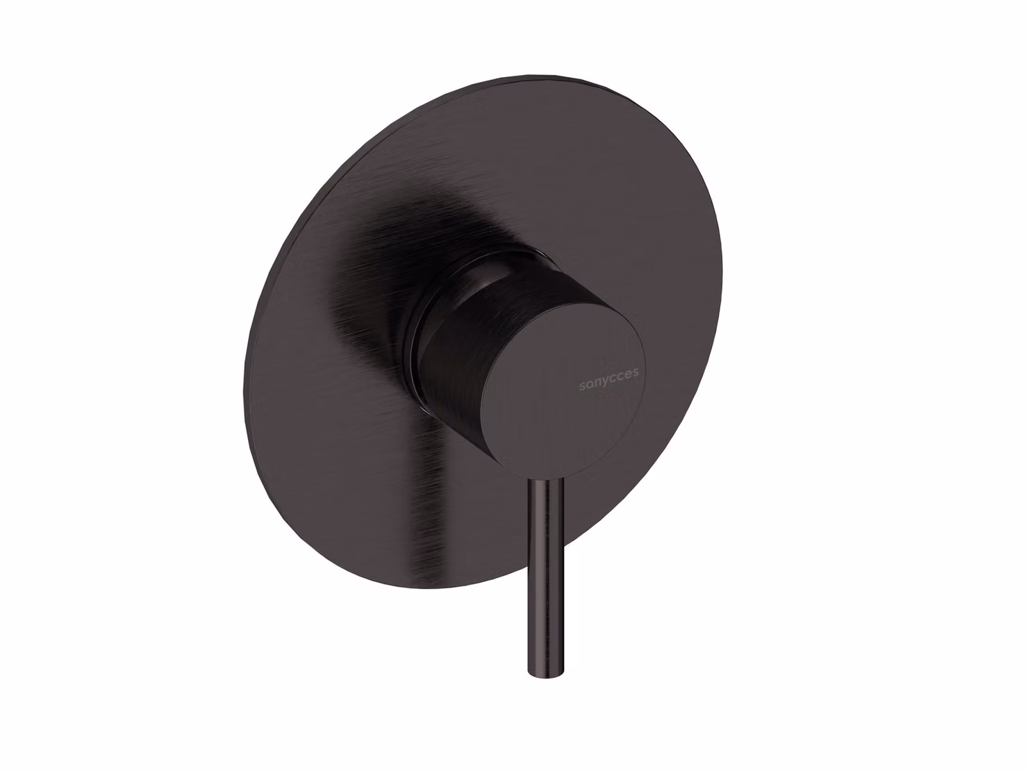 SANYCCES LOOP Miscelatore doccia da incasso con corpo da incasso, nero metallizzato