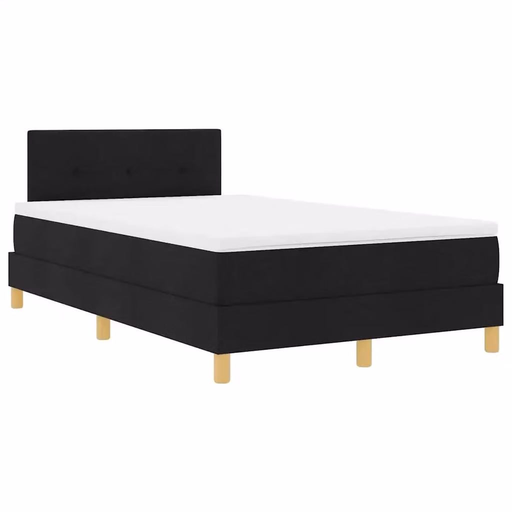 Letto moderno vidaXL con illuminazione LED sottostante, porte USB e cassetti, colore nero, L/P/H: 200 x 120 x 28 cm – 2
