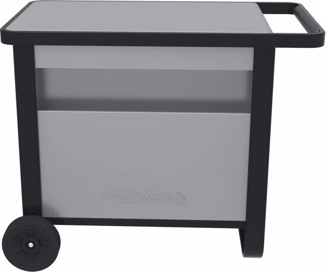 Carrello per Barbecue Campingaz Deluxe Trolley in Acciaio Grigio con Spazio per lo Stoccaggio