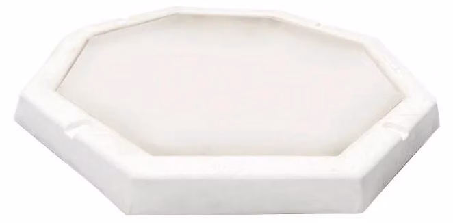 Piatto Doccia Ottagonale da Esterno Giardino 80 cm Arkema Bianco