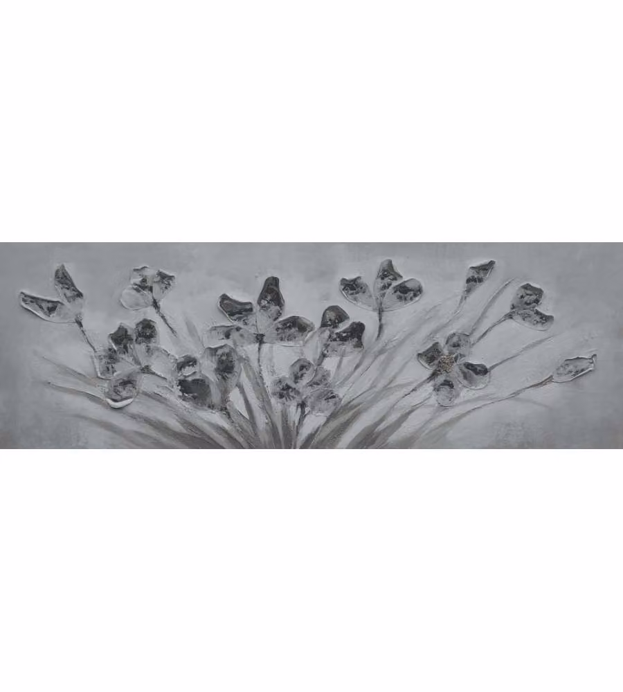 Dipinto Mazzo di Fiori su Tela 30x90 cm - Tela di Alta Qualità