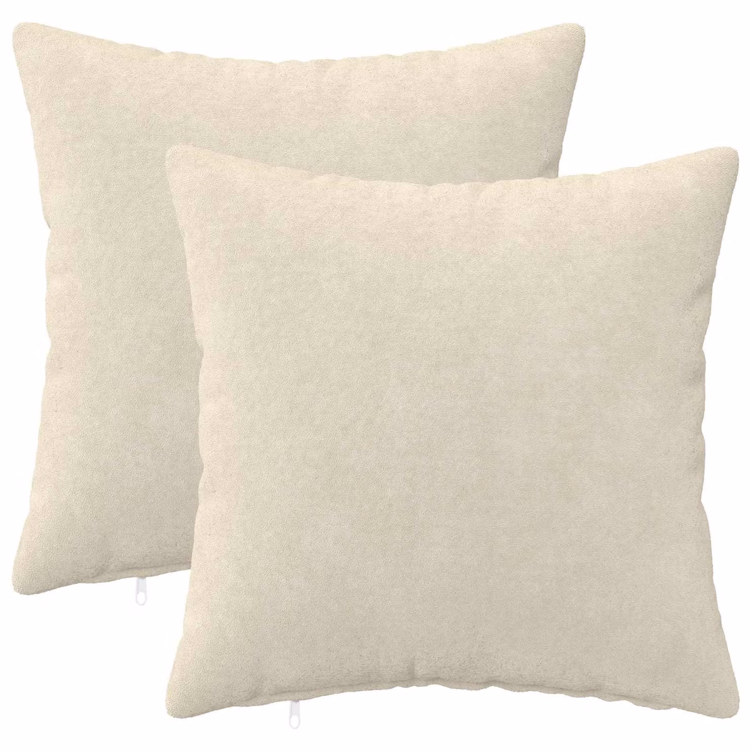 Set di 2 cuscini HEERLEN vidaXL in microfibra beige, L/P/H: 30 x 30 x 30 cm