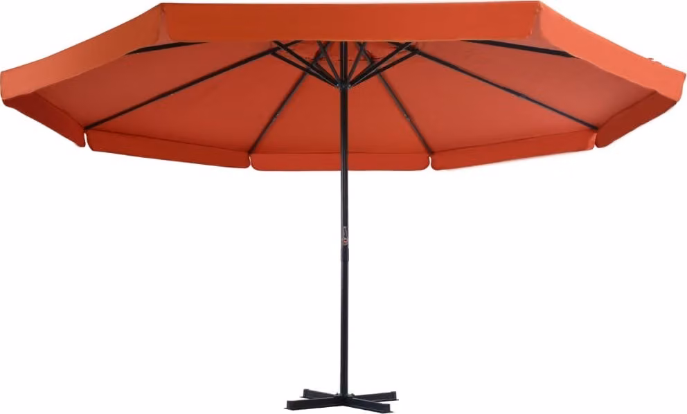 Ombrellone da Esterni con Palo in Alluminio 500 cm Terracotta