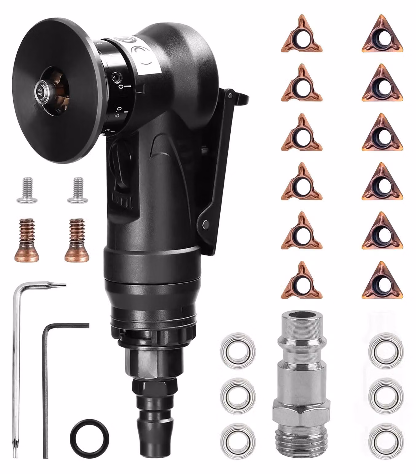 Strumento pneumatico per smussatura, modello manuale, mini smerigliatrice ad aria