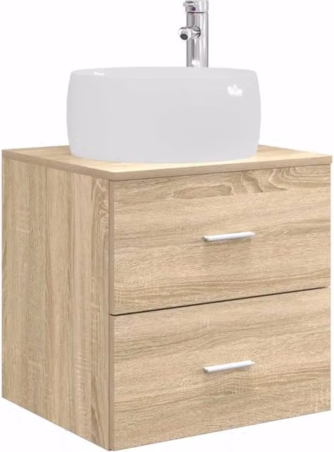 Mobile Lavabo | Armadio Lavabo da Parete Rovere Sonoma 49,5 x 44,5 x 66 cm