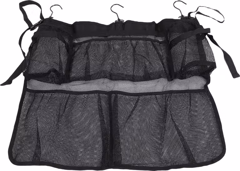 Borsa a rete sospesa per piscina, grande capacità, organizzatore pieghevole per piscina, custodia per giocattoli da spiaggia