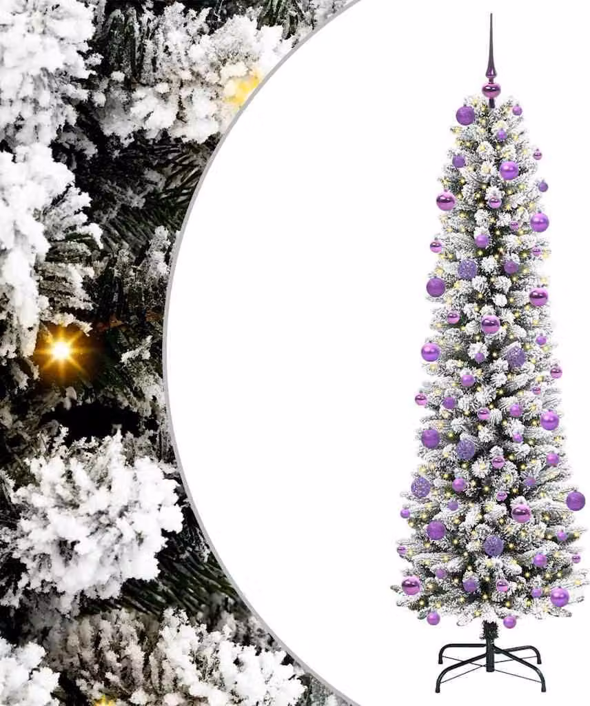 Albero di Natale artificiale con 300 LED Bianco 210 cm