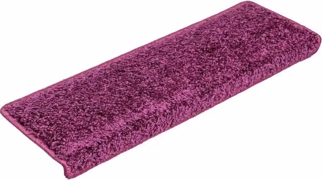 Set di 30 tappetini per scale antiscivolo e fonoassorbenti vidaXL in polipropilene, colore viola, forma rettangolare, L: 65 cm, P: 40 cm, H: 21 cm – 1