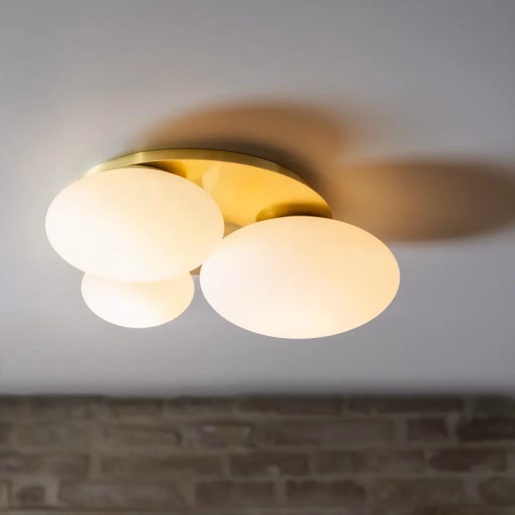 Lampada da parete NINFEA Ideal Lux in ottone e vetro, dimmerabile, luce LED G9 warm white – 2