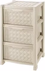 Cassettiera salvaspazio ARIANNA Tontarelli colore bianco L/P/H: 39 x 39 x 63,5 cm