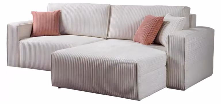Ecksofa L-Form Sofa Couch Design Couchen Polster Textil Modern Eckgarnitur
