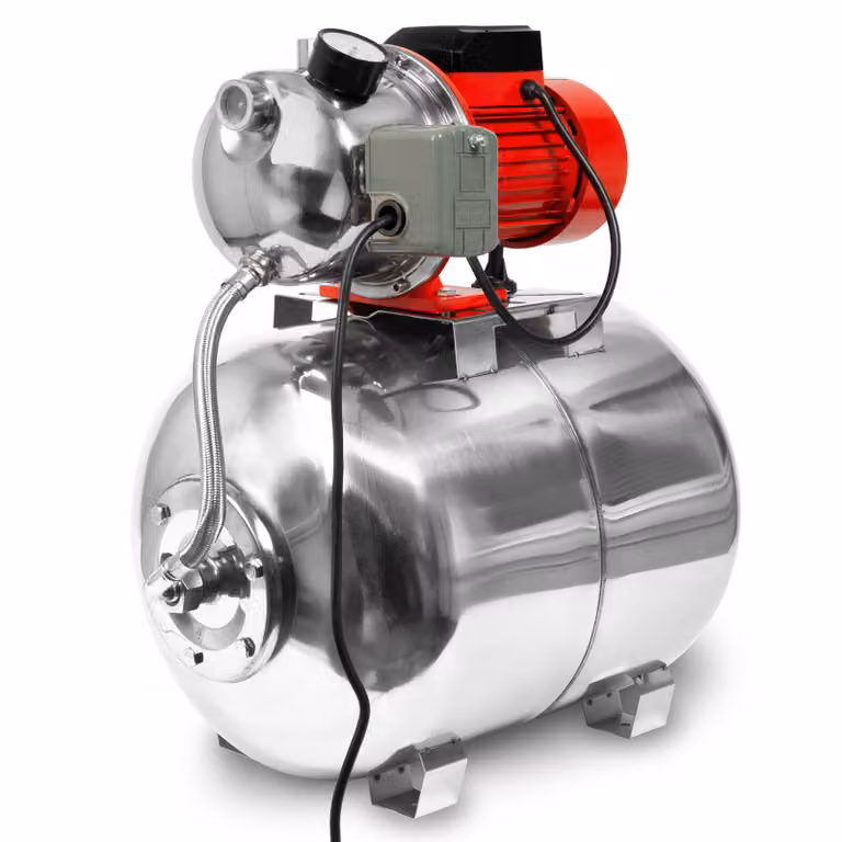 EBERTH per acquedotti domestici Portata 3600 L/h, pressione di mandata 5 bar, 750 W, pompa con pressostato per funzionamento automatico, autoadescante, altezza di aspirazione 9 m