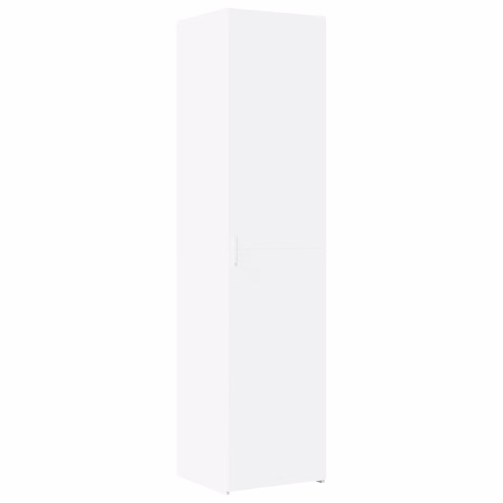 Credenza Bianca 45x42,5x185 cm in Legno Ingegnerizzato