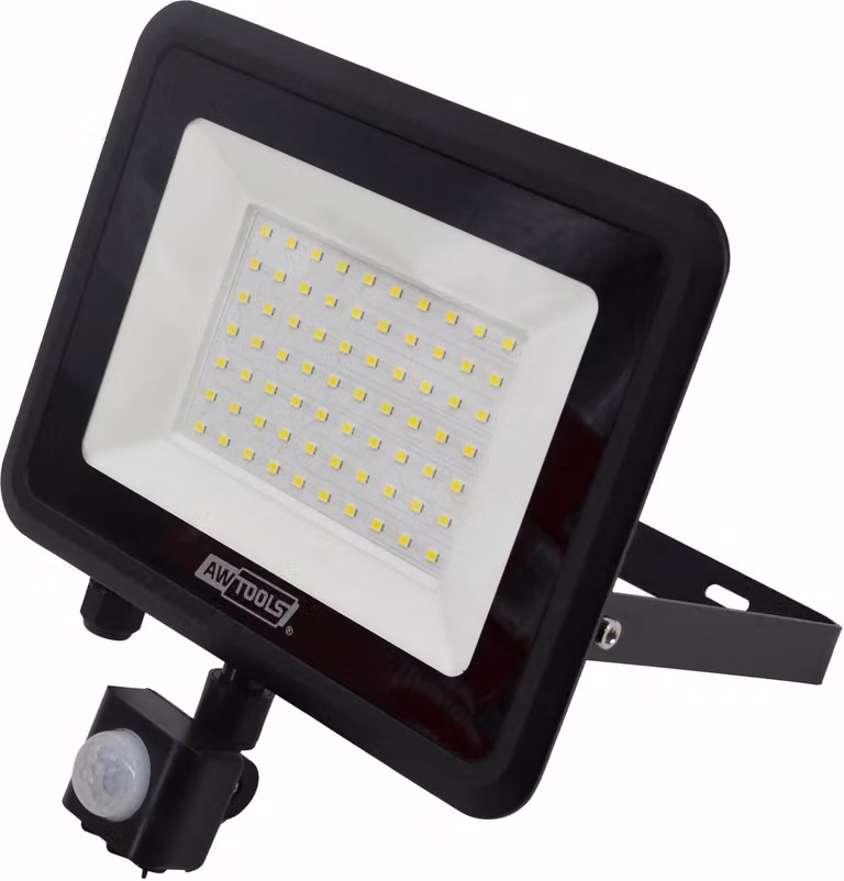 Awtools Riflettore Slim Smd Led 50W Movimento