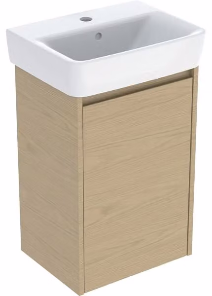 Geberit Renova Plan ensemble lave-mains avec meuble sous lavabo, 1 porte, 45x69,7x34cm, 504.034.PS.1, 504.034.PS.1