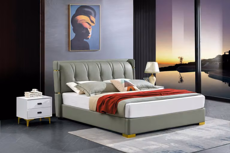 Doppelbett Beige Möbel Betten Schlafzimmer Doppel Bett Beige Hotel Einrichtung