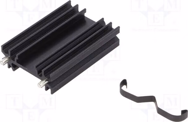 1 radiatore: modello TO202, TO218, TOP3, colore nero, altezza: 50 mm, modello PR28/50/MC