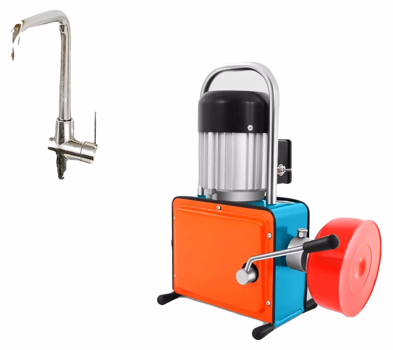 Macchina per la pulizia delle tubature, potenza 1000W, lunghezza del cavo 12 metri, compatibile con tubi da 20-150 mm, realizzata con materiali di alta qualità, sistema di raffreddamento in lega di alluminio