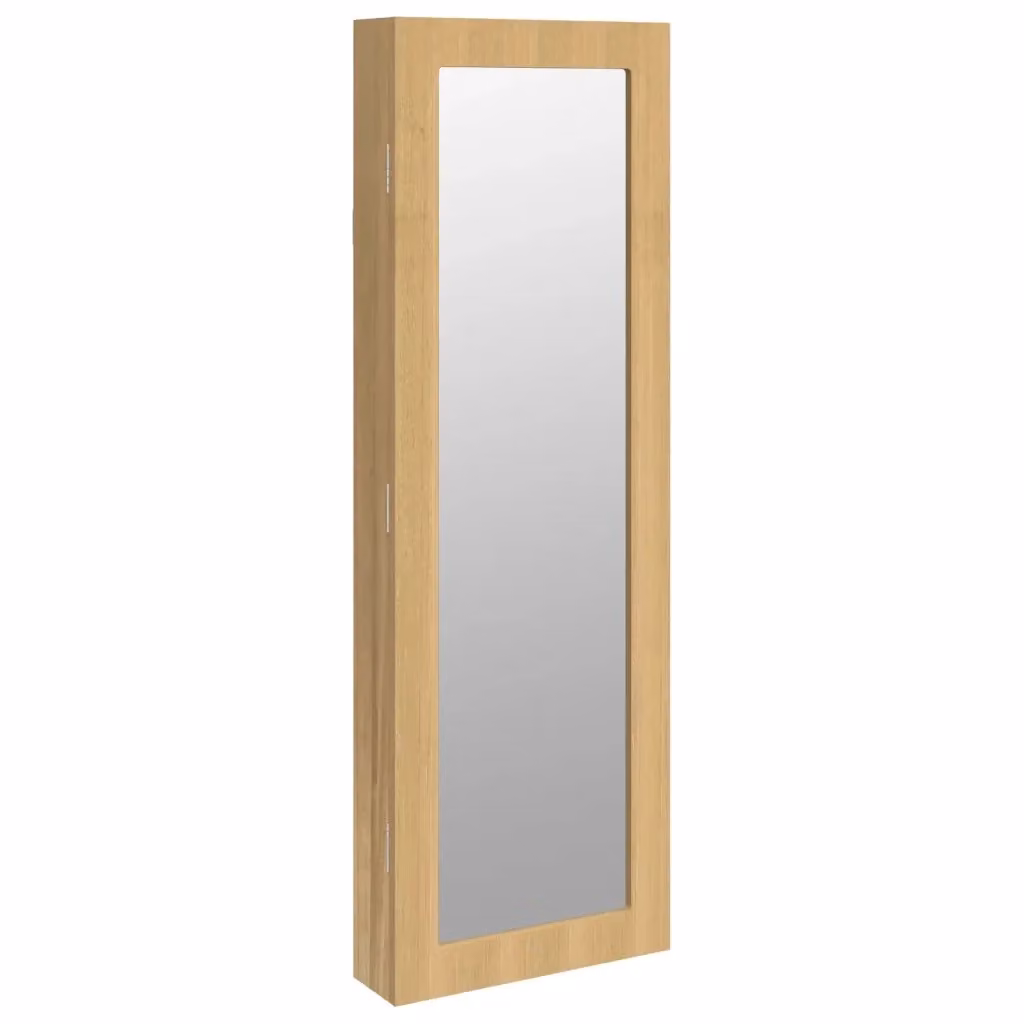 Armadio Portagioie con Specchio a Muro Design Mania Nero L: 30 cm, P: 8,5 cm, H: 90 cm – 2
