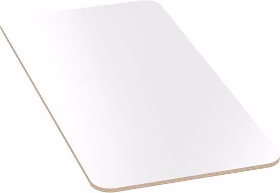 Piano in melamina - Piano da lavoro - 60x60 cm - Bianco - Krasfest