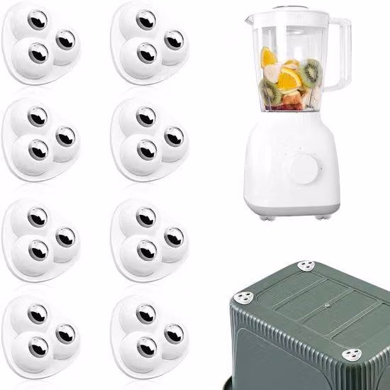 Cuscinetti in plastica per piccoli elettrodomestici - Set da 8 - Adatti per mobili - Ricambio - Per uso interno