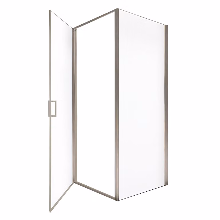 Home Deluxe Cabina doccia LIVIA cromo - 100 x 195 cm ESG e telaio in alluminio|cabina doccia, doccia ad angolo, porta doccia