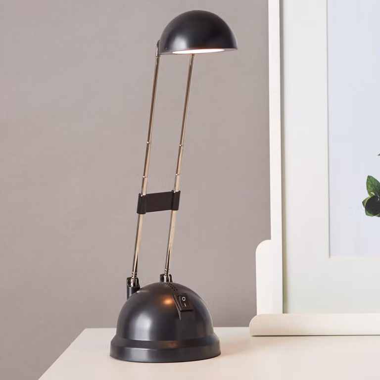 Lampada da tavolo a LED con luce bianca calda, lampada da tavolo orientabile