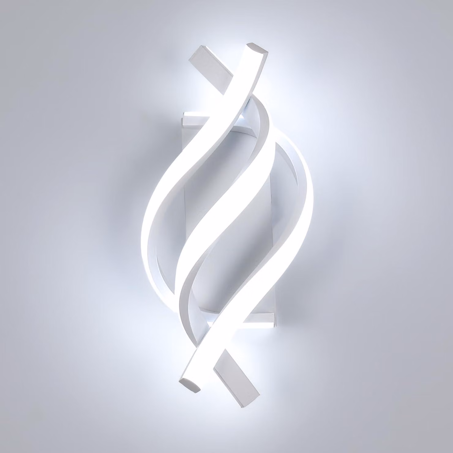 DAXGD, applique LED da parete, interni, 22W, 2500LM, moderna lampada da parete LED in alluminio, bianca, per illuminazione di camere da letto, soggiorni, corridoi, scale, cucine, luce bianca fredda 6500K