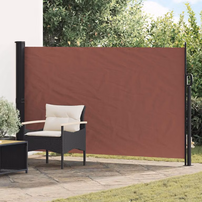 Tenda laterale retrattile rettangolare vidaXL in poliestere e acciaio, L: 300 cm, H: 170 cm