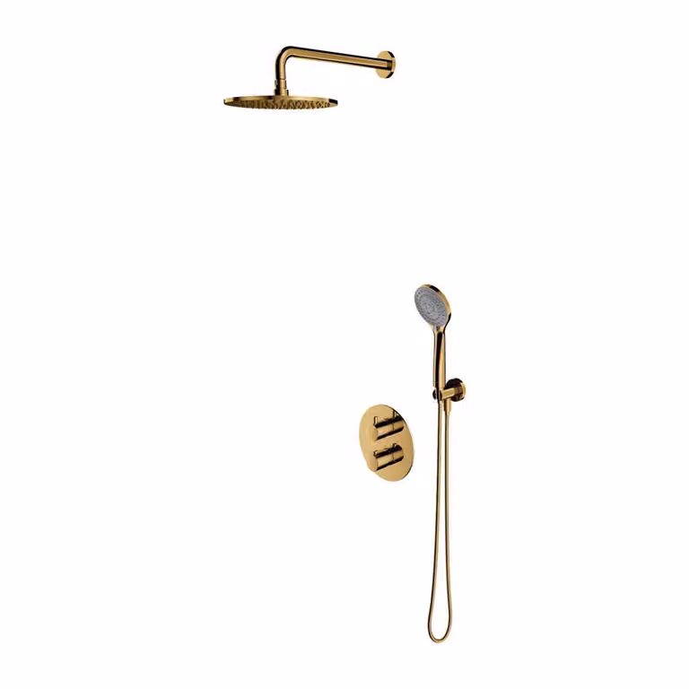 Omnires Y SYSYT05GL Set doccia termostatico da incasso, dorato
