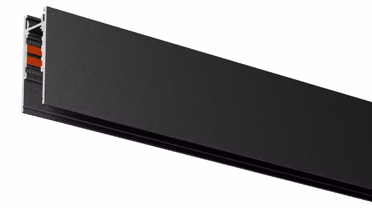 ARELUX XNET, profilo a superficie, 2,5 metri, 48V DC, grado di protezione IP40, colore nero