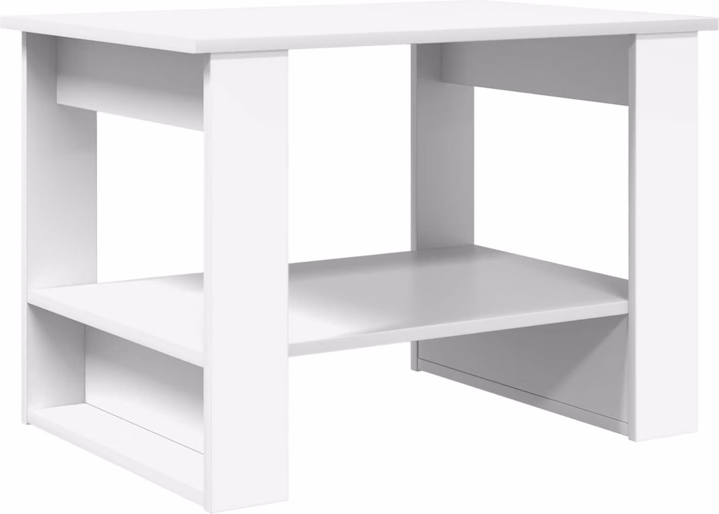 Tavolino da salotto Bianco 72 x 50 x 50 cm Legno multistrato