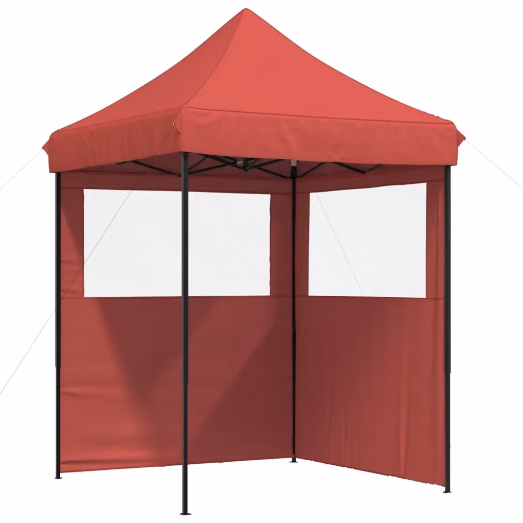 Tenda da festa in tessuto Oxford colore rosso L/P/H: 200 x 200 x 306 cm – 2
