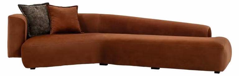 Sofa für das Wohnzimmer Interieur mit einem weichen Anziehungspunkt
