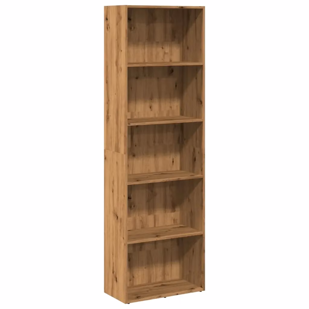 Libreria-Scaffale Design Mania in Legno Multistrato Rovere Marrone, Moderna e da Parete, L 60 cm x P 30 cm x H 189 cm – 2