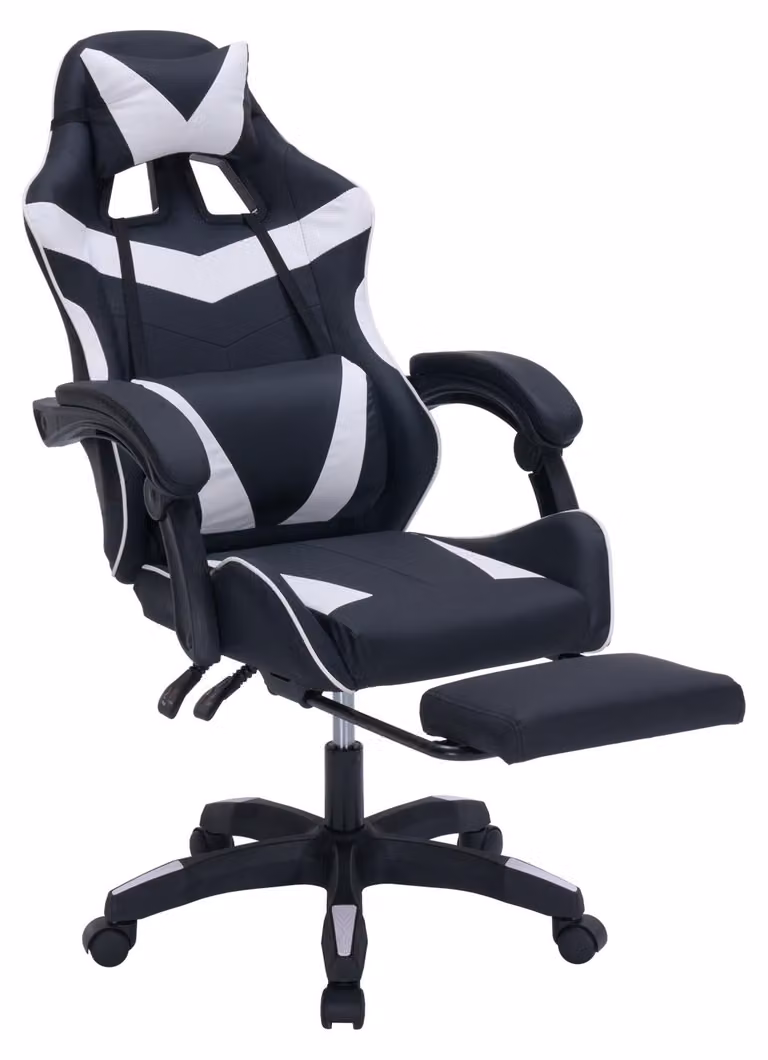 Sedia da gaming Krit Eco bianco e nero