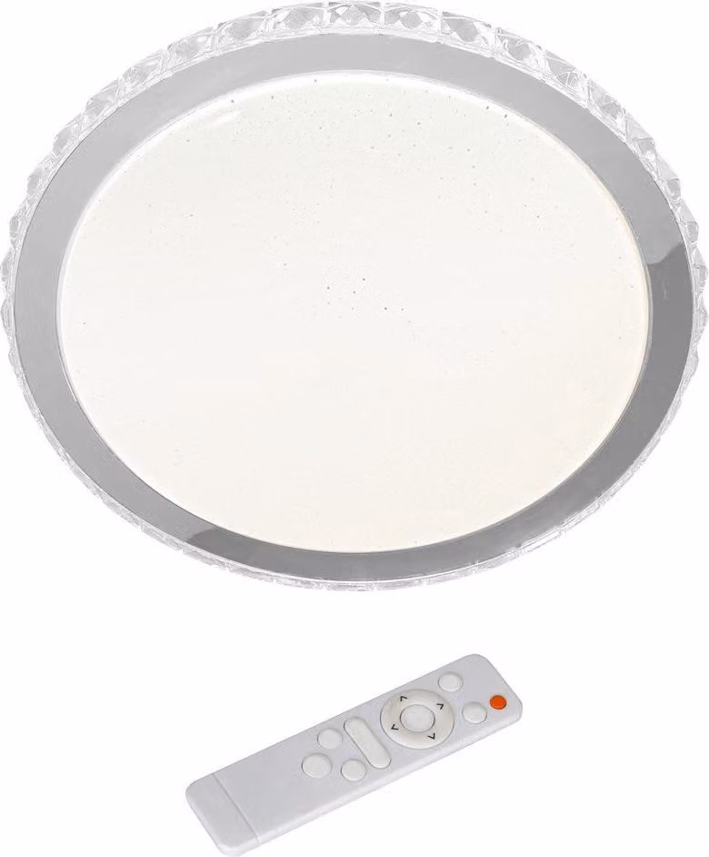 Plafoniera LED rotonda con telecomando LAYLA bianca 66W, tonalità di bianco 3300 lm, metallo, dimensioni: 6x50x50 cm, IP20, Milagro