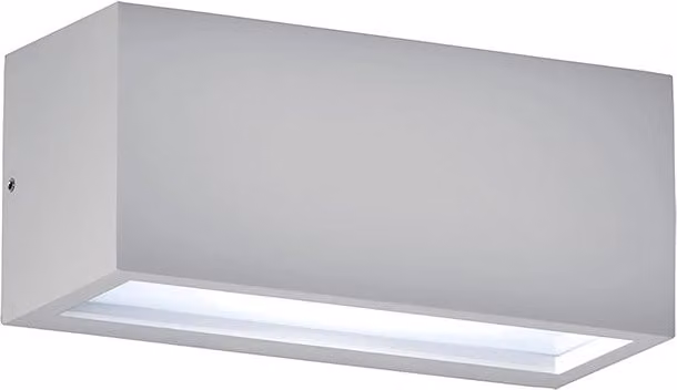 Applique LED GUAVA Rossini Group Grigio per esterni con illuminazione biemissione 12W 120°-120° IP65 4000K