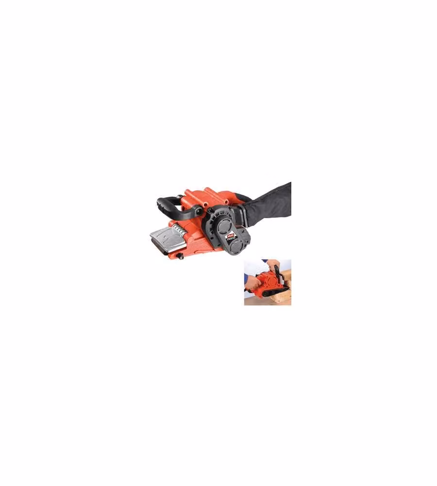 Valex Levigatrice a Nastro 800W 75mm con Cinghia di Ricambio e Sacchetto