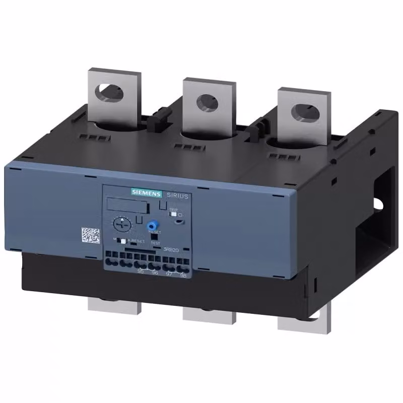 Relè di sovraccarico Siemens, 160-630 A, protezione motore, S10/S12, CLASSE 10, RESET manuale-automatico 3RB20661MF2