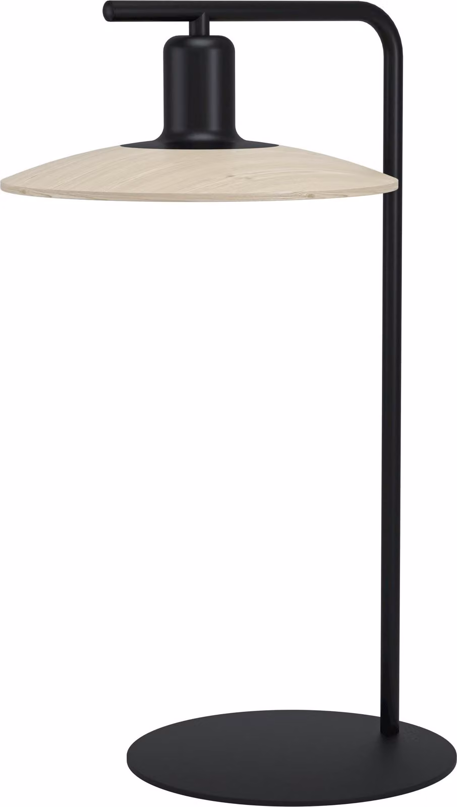 Lampada da tavolo EGLO LED Mayazes, lampada da comodino, lampada da tavolo, acciaio nero, legno naturale, attacco GU10