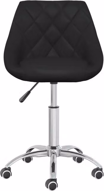 Sedie da Pranzo Girevoli 4 pz Nere in Similpelle 3088666