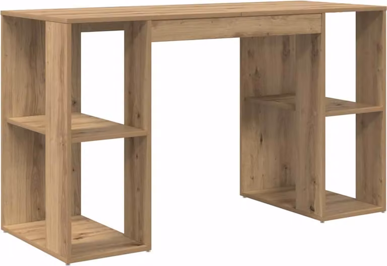 Scrivania con lo scaffale Rovere artigianale 130 x 50.5 x 75 cm