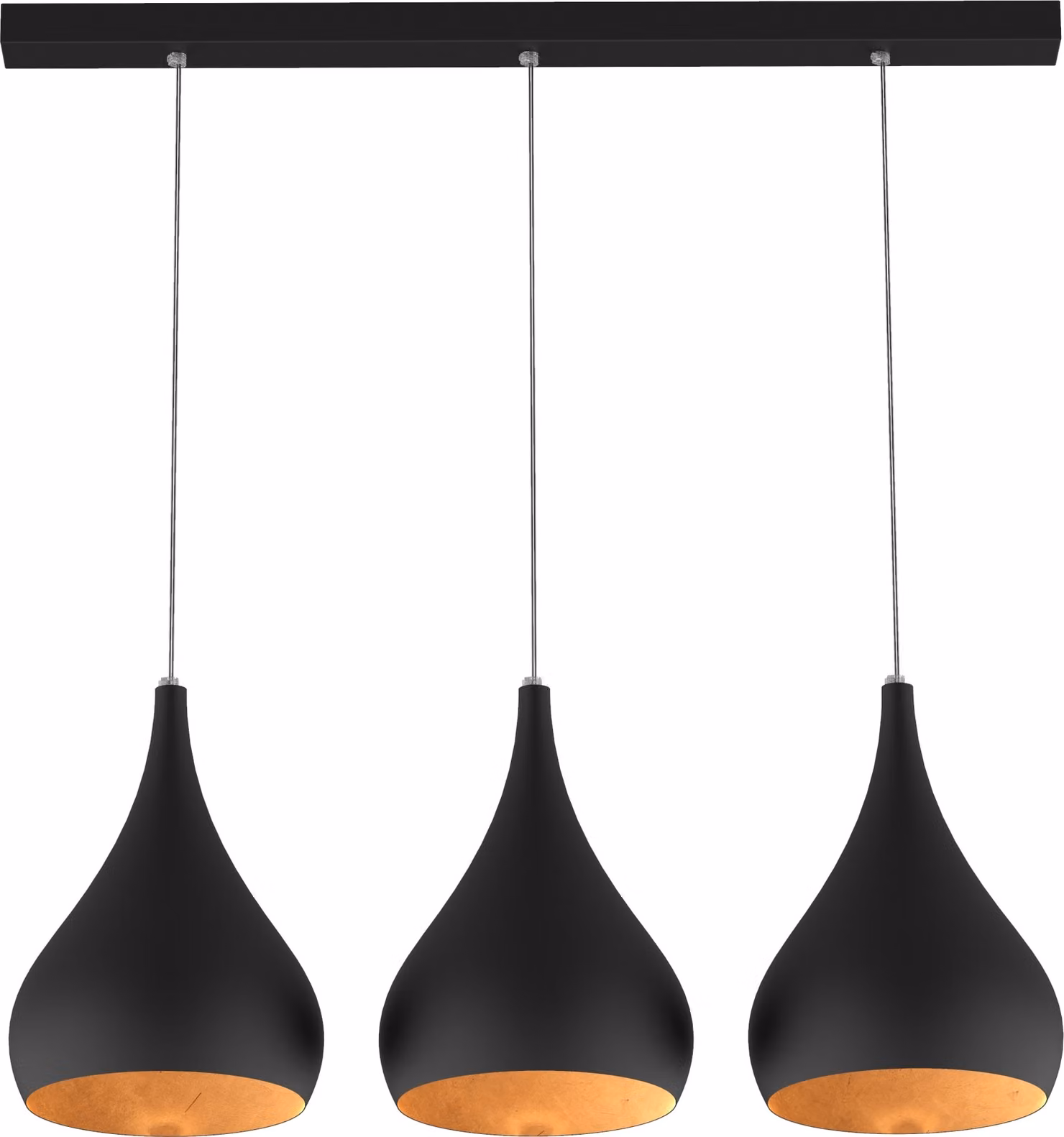 Lampada A Sospensione Calice Lineare X3 Foglie