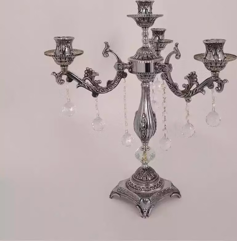 Tischlampe Nachttischlampe Leuchte LuxusTischlampe Wohnzimmer silber