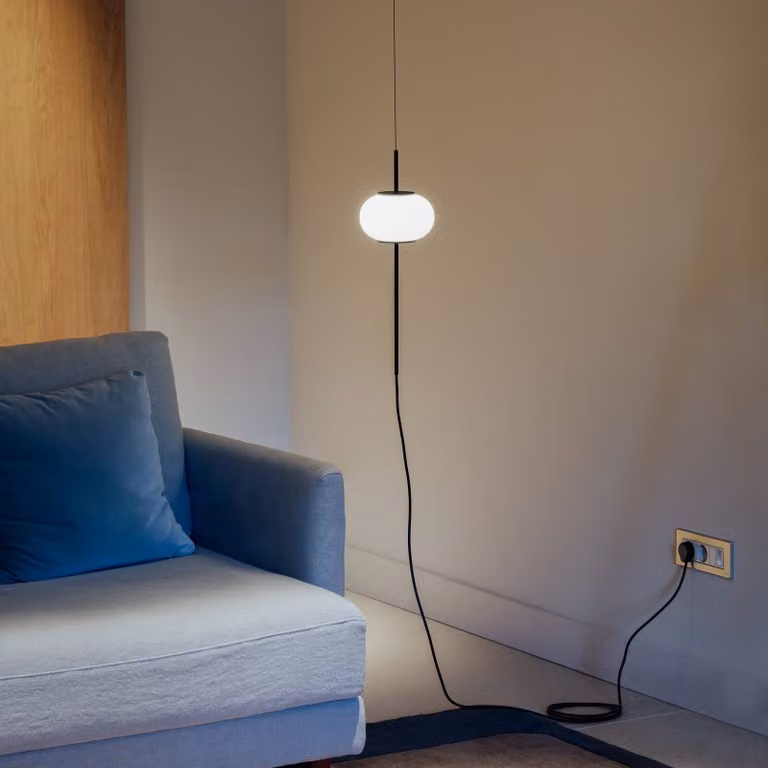 Milan Iluminación Astros a sospensione con spina, regolabile, Nero, Soggiorno / Sala da pranzo, Metallo, Design