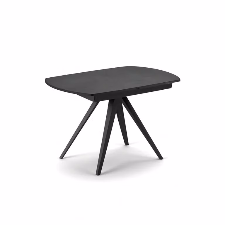 Tavolo da pranzo allungabile Glide Duzzle in ceramica effetto cemento grigio, L/P: 120-180 x 90 cm
